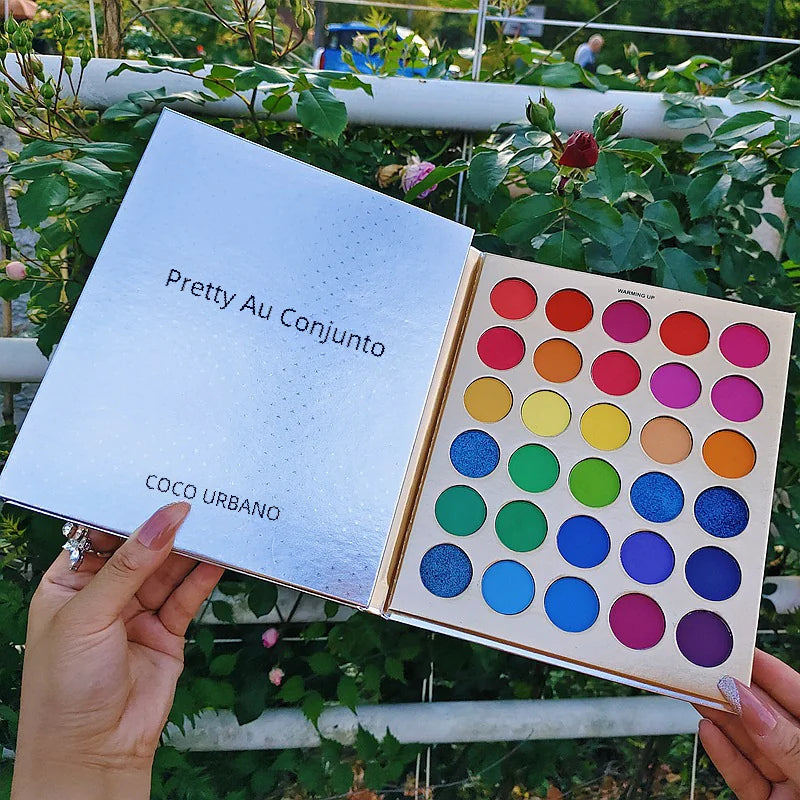 Aurora Glitter 86-Color Triple-Fold Eyeshadow Palette with Shimmer and Matte