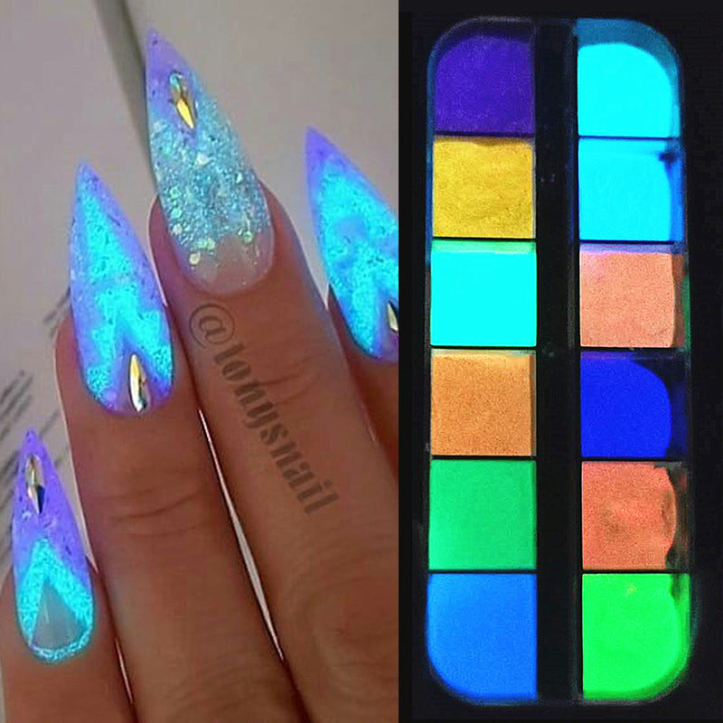 Glitter Aurora Nail Powder
