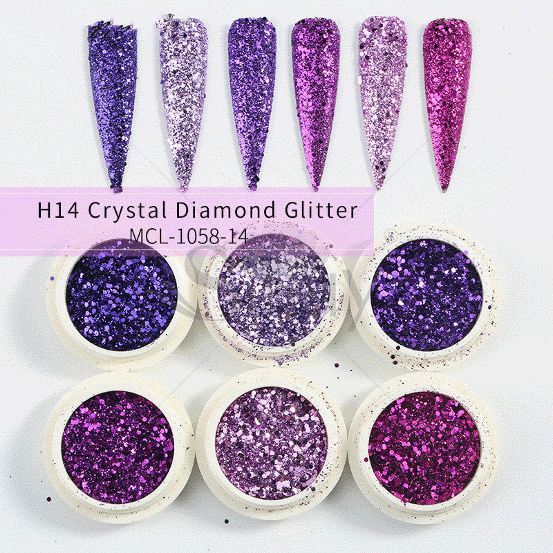 Glitter Aurora Nail Powder
